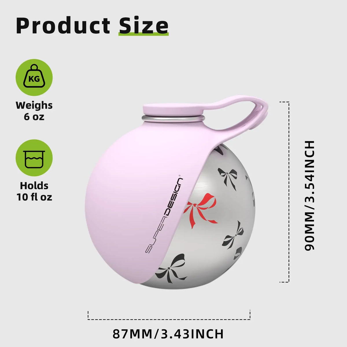 Bouteille d'eau portable 2-en-1 pour petits chiens - Bouteille d'eau de voyage étanche et compacte pour chiens - Bouteille en acier inoxydable et silicone