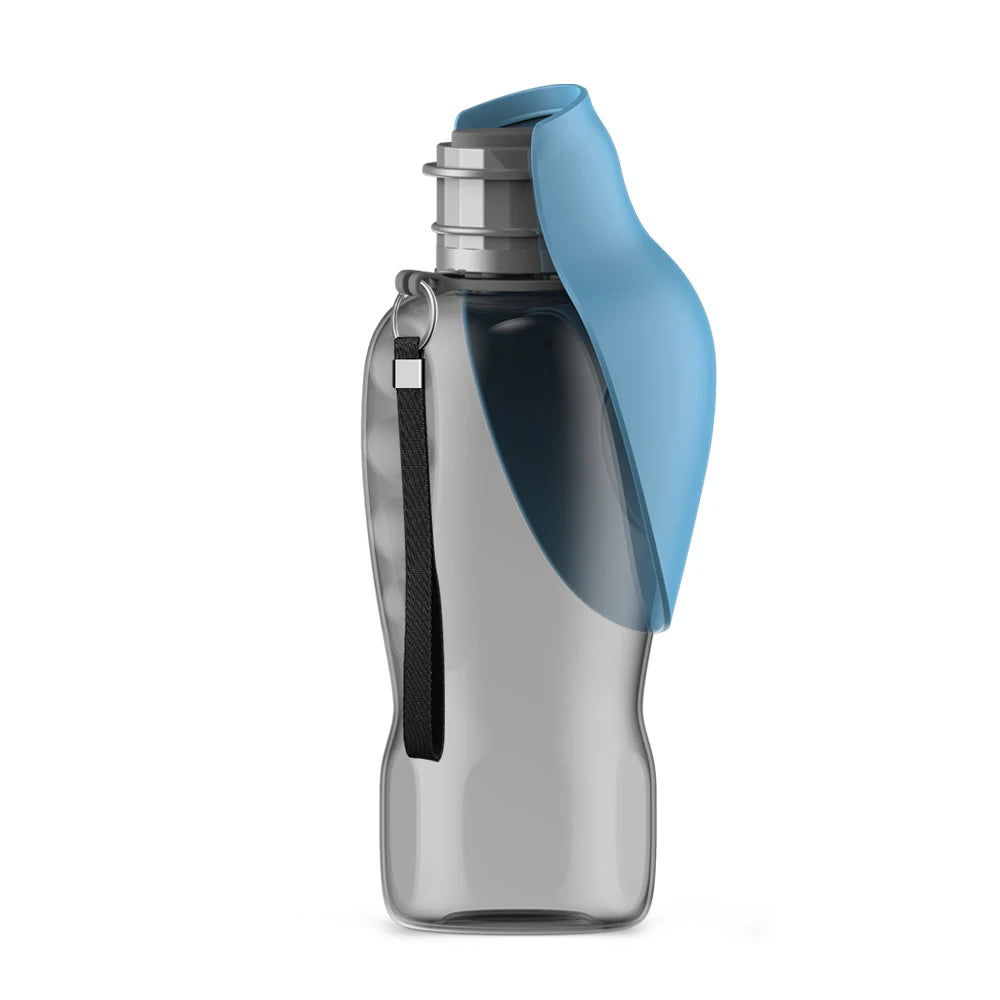 Bouteille d'eau portable de 800 ml pour chiens (petits, moyens et grands) – Gamelle de voyage pour l'extérieur, bol à boire, mangeoire pour chiots et chats, accessoires pour animaux de compagnie (Labrador)