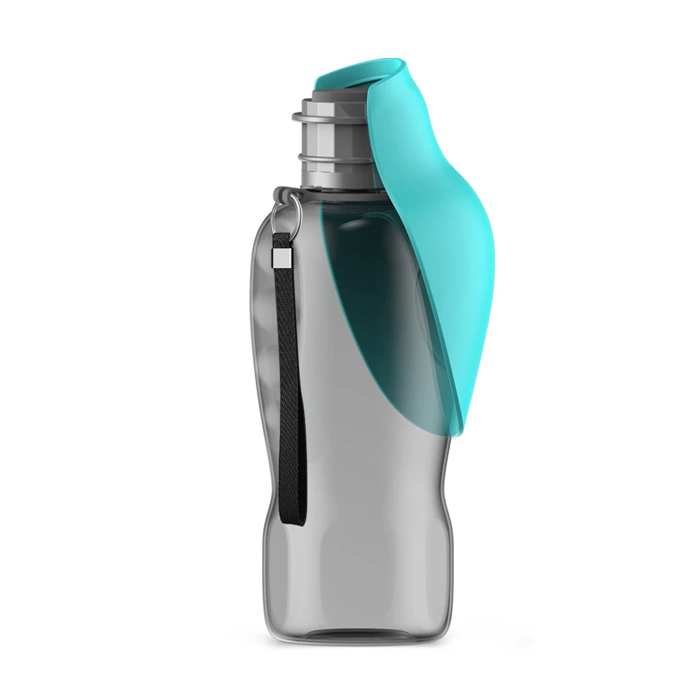 Bouteille d'eau portable de 800 ml pour chiens (petits, moyens et grands) – Gamelle de voyage pour l'extérieur, bol à boire, mangeoire pour chiots et chats, accessoires pour animaux de compagnie (Labrador)
