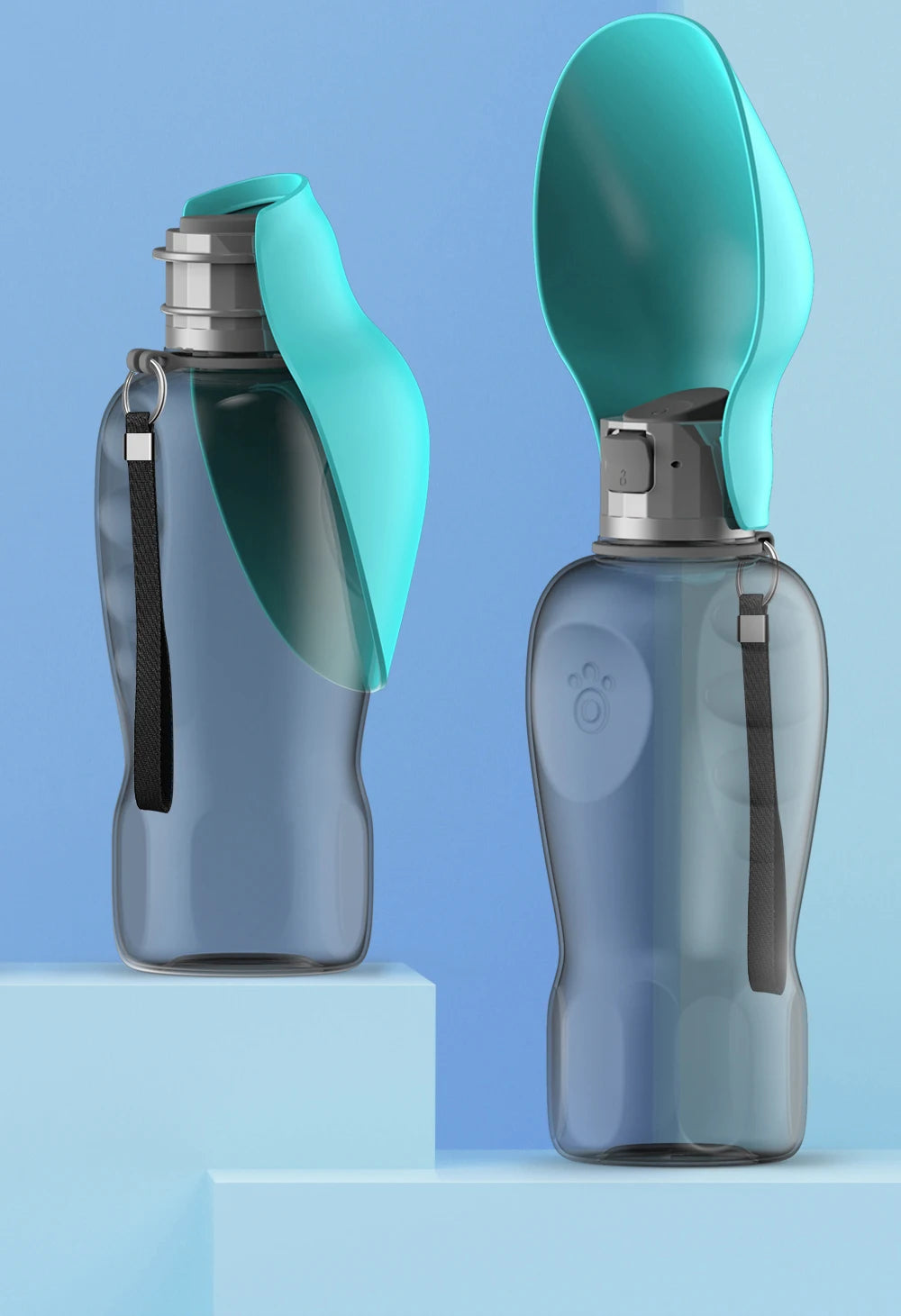 Bouteille d'eau portable de 800 ml pour chiens (petits, moyens et grands) – Gamelle de voyage pour l'extérieur, bol à boire, mangeoire pour chiots et chats, accessoires pour animaux de compagnie (Labrador)