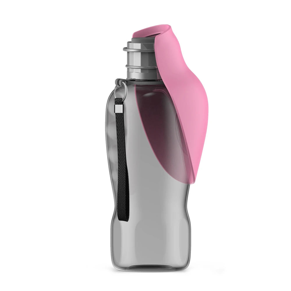 Bouteille d'eau portable de 800 ml pour chiens (petits, moyens et grands) – Gamelle de voyage pour l'extérieur, bol à boire, mangeoire pour chiots et chats, accessoires pour animaux de compagnie (Labrador)